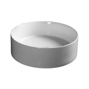 Edison Ceramic Countertop Basin White