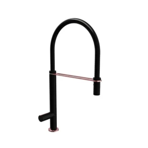 Milan Matt Black Kitchen Sink Mixer