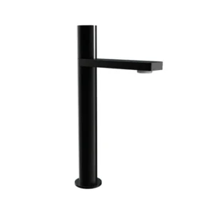 Milan Matt Black Tower Basin Mixer