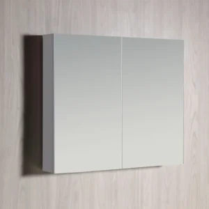 Mirrored Shaving Cabinet White