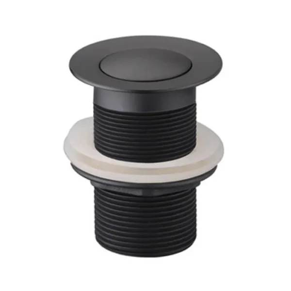 Pop Up Waste Single Matt Black (No Overflow)