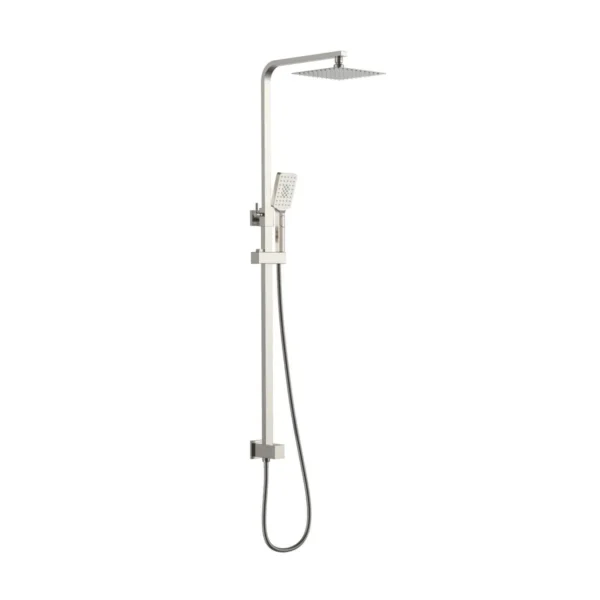 Romano Brushed Nickel Double Shower with Rail