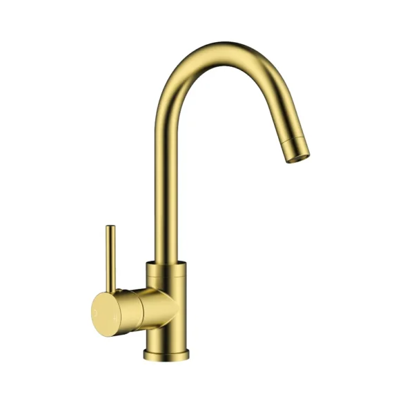 Classic Brushed Gold Kitchen Sink Mixer
