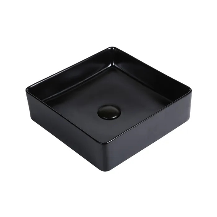 Azure Ceramic Above Counter Basin Black