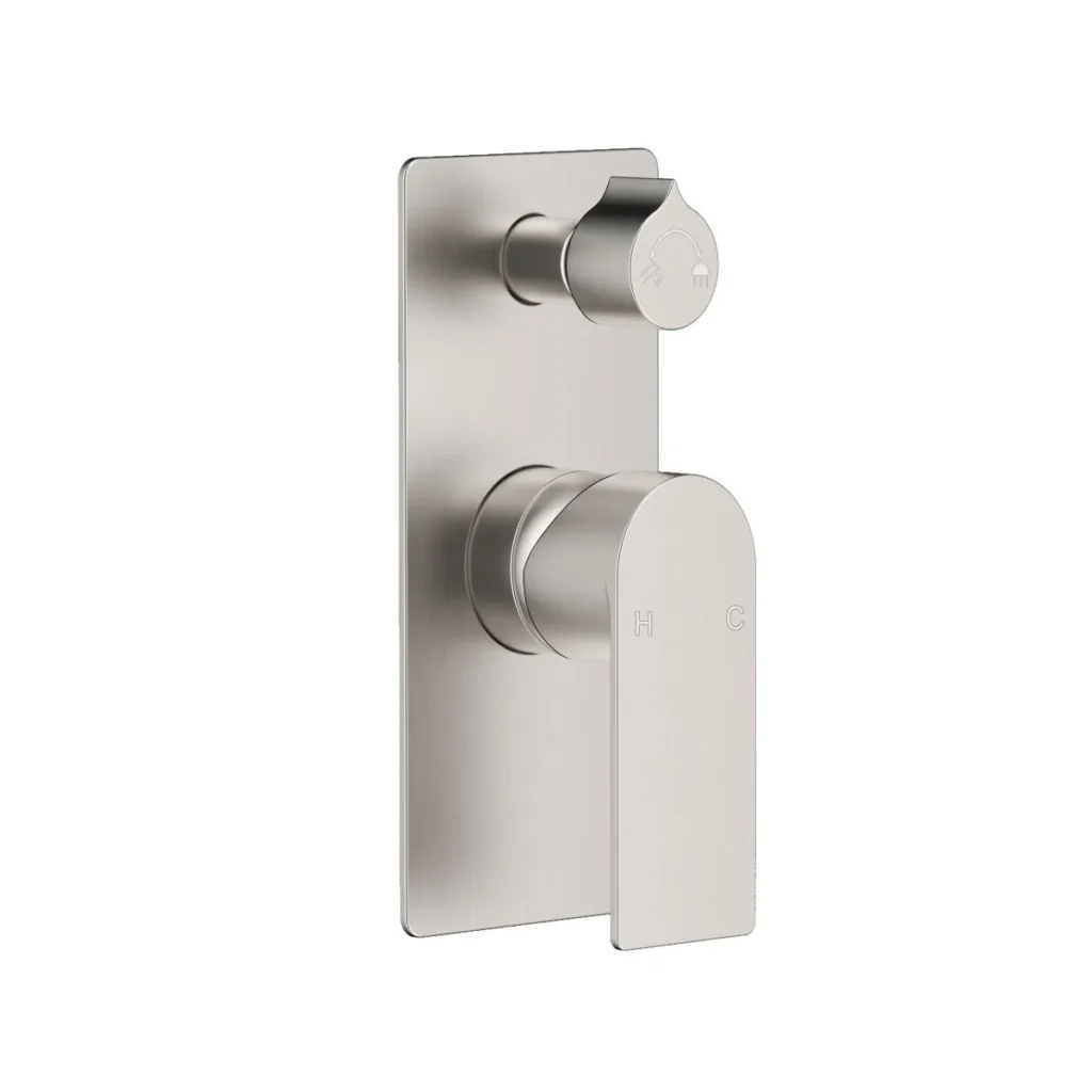 Brizo Wall mixer with Diverter Brush Nickel scaled 1