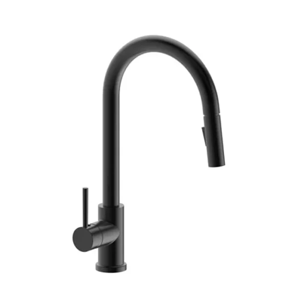 Classic Matt Black Kitchen Sink Pull Out Mixer