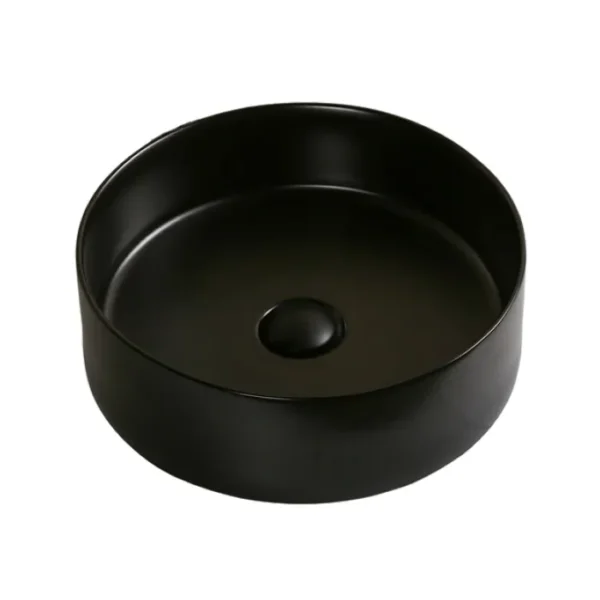 Edison Ceramic Above Counter Basin Black
