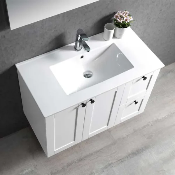 Hampton Vanity Wall Mounted Vanity Ceramic Top Perth