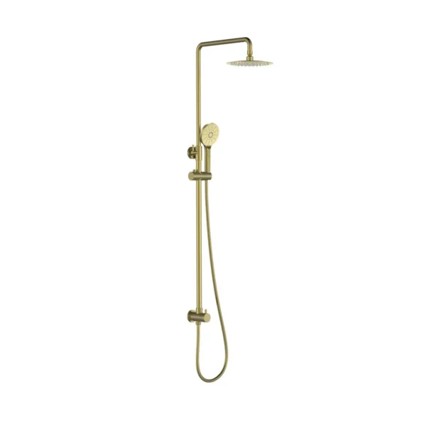 LATORO BRUSHED GOLD DOUBLE SHOWER WITH RAIL scaled 1