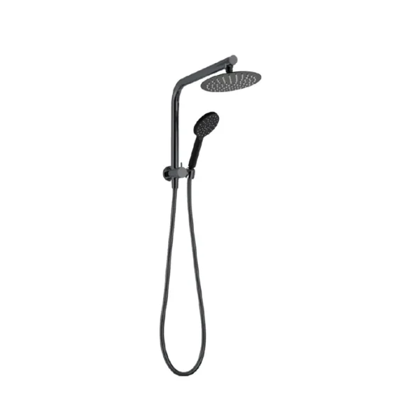 Latoro Twin Shower Set Matt Black