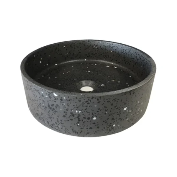 Macron Above Counter Terrazo Black Basin