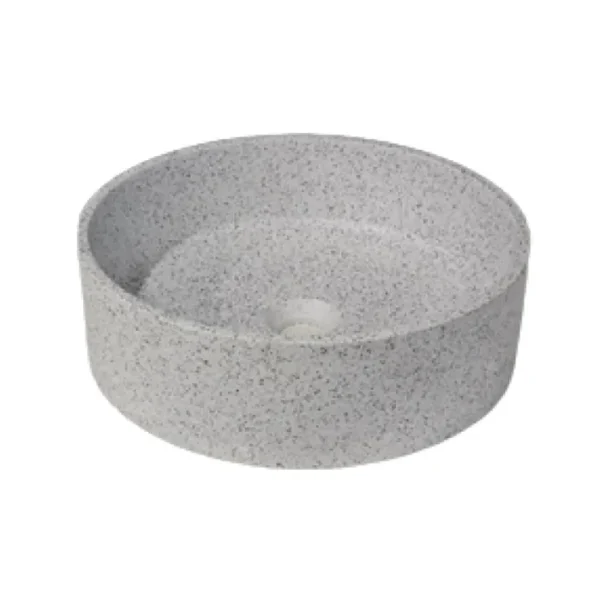 Macron Above Counter Terrazo White Basin