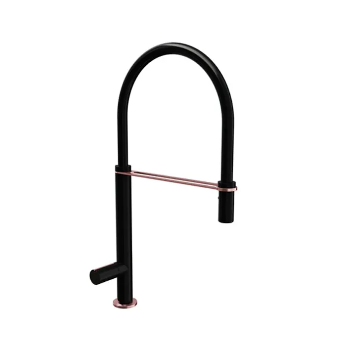Milan Matt Black Kitchen Sink Mixer