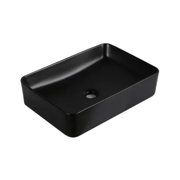 Polo Ceramic Above Counter Basin Black